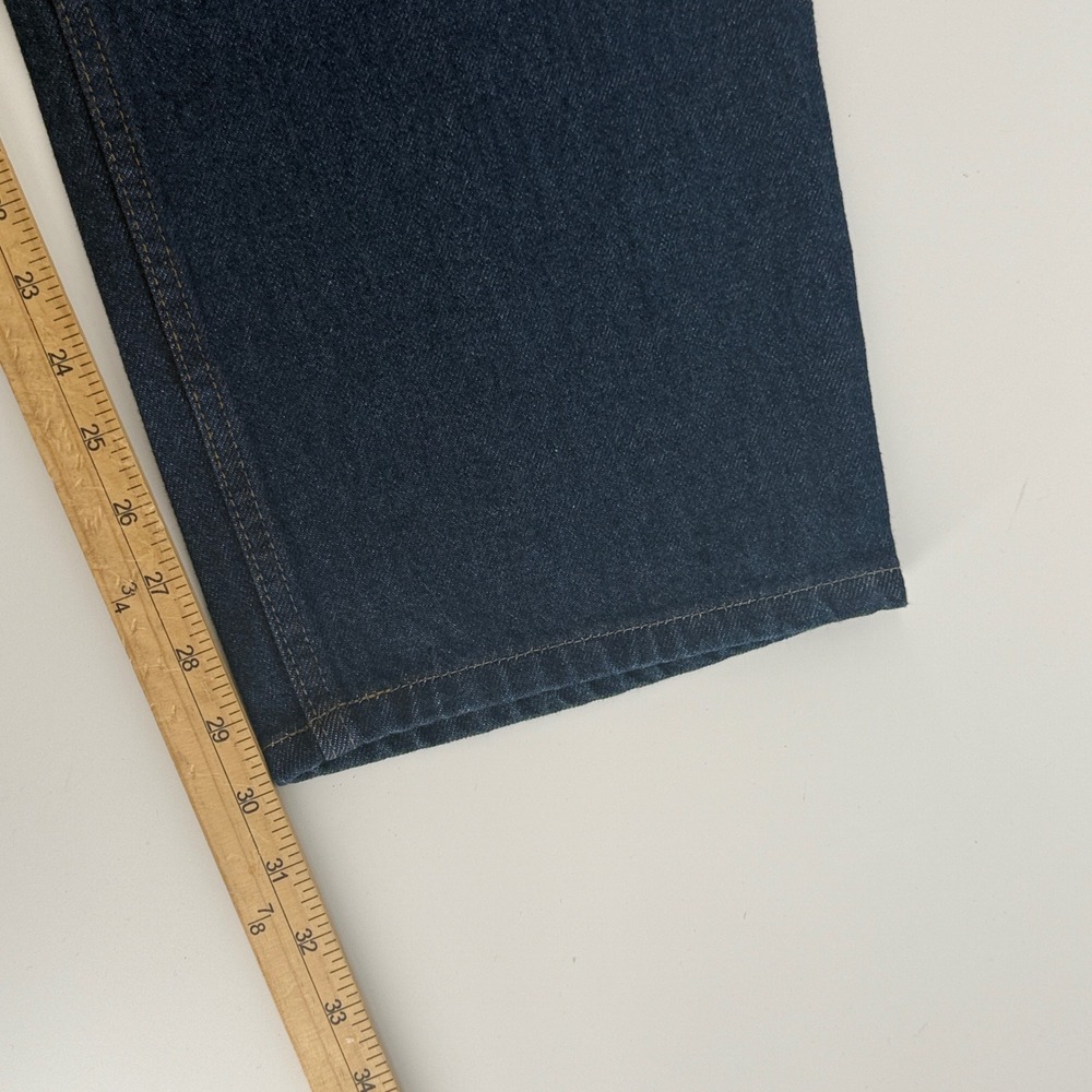 LL Bean Double L Jeans Mens 46x30 Dark Wash Blue Straight Leg Denim 220626 NEW - Picture 10 of 10